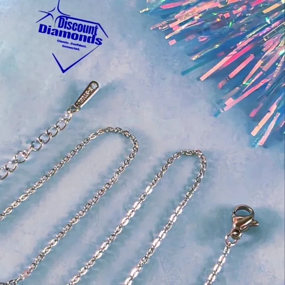 Stainless Steel Double Heart Necklace